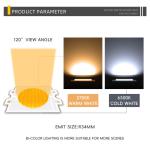 High Power Led Chip 4055 Led 100w Chip Dual CCT 200W+200W Bi Color 2700k 6500k