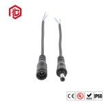 1.5KV 5521 DC Plug 2 Pin Waterproof Plug 18AWG 5.5mm X 2.1mm Male To Male Power