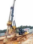Borewell Drilling Machine With 318D Excavator Drilling Attachment For Railway