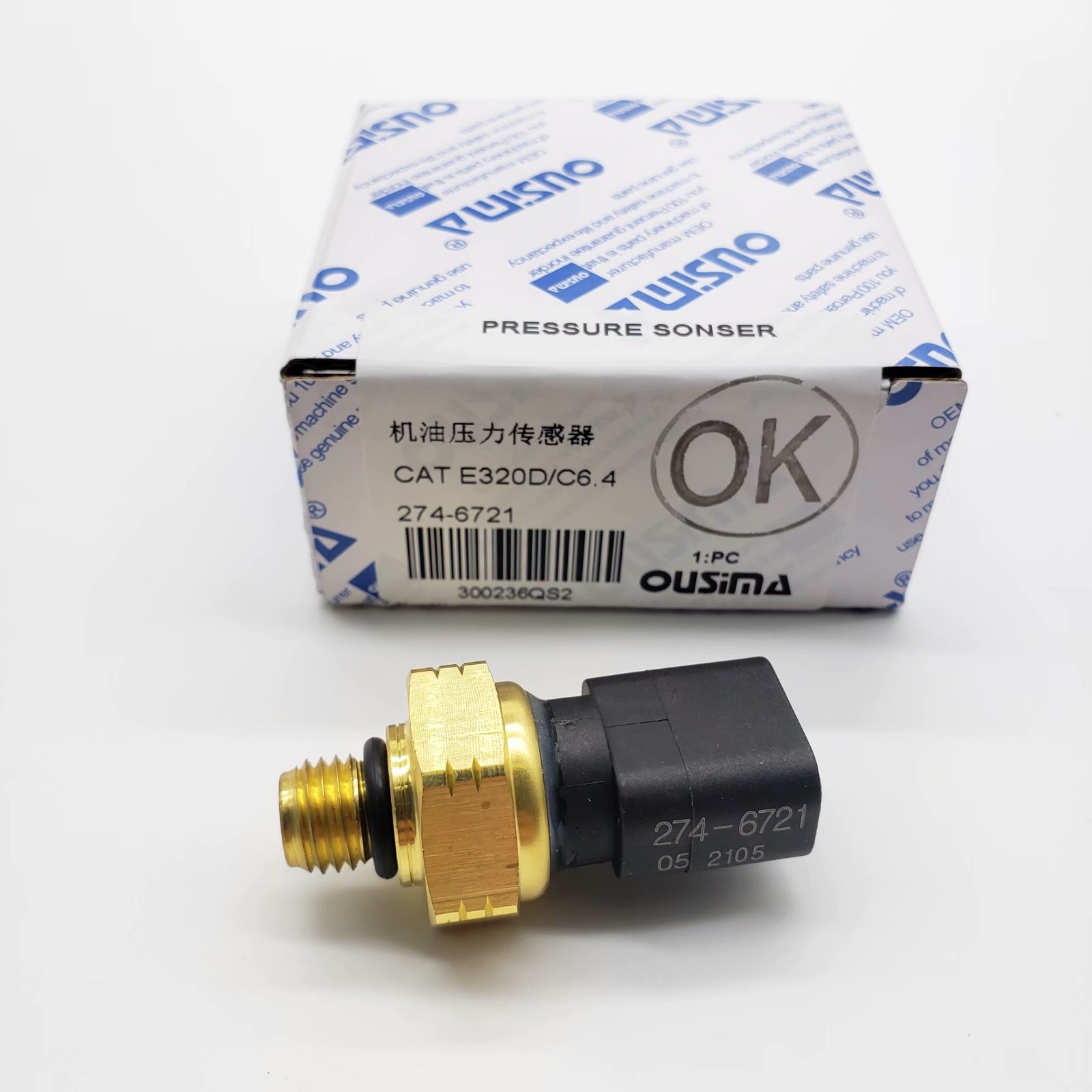 OUSIMA 2746721 Common Rail Oil Pressure Sensor 274-6721 For E320D C6.4