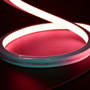 China 10W IP67 RGB Silicone Neon RGB LED Strip 12mm x 12mm Top Bend factory