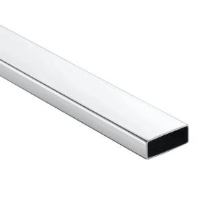 China 301L 201 Mirror Polished Stainless Steel Pipe ASTM JIS Steel Rectangular Tube factory