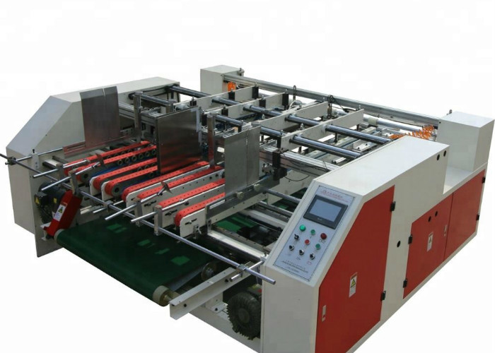 Automatic Carton Folding Gluing Machine Stainless Steel Twin Box Folder Gluer