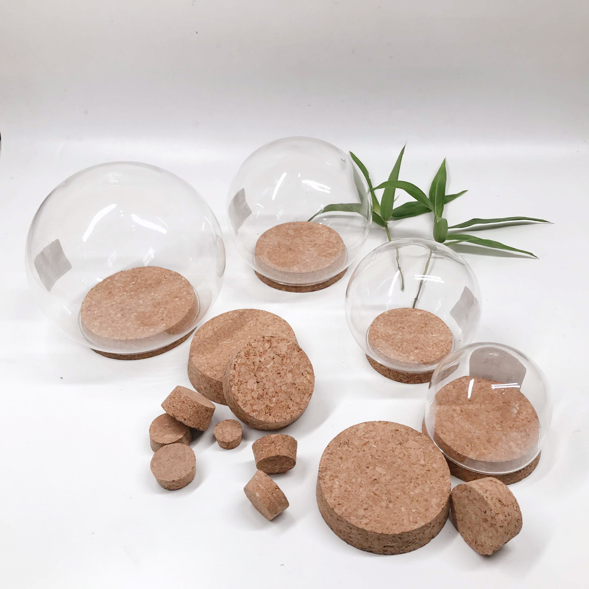 1 Inch Tapered Natural Cork Lids Plug Glass Round Dome DIY Odorless Toxicless
