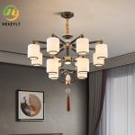 New Chinese Chandelier Lotus Lamp Box Restaurant Tea Room Living Room Light
