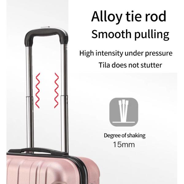 Unisex Fashionable Travel Suitcase with Smooth 360° Spinner Wheels and Lock Lightweight Chic Mini Student Carry-On Luggage