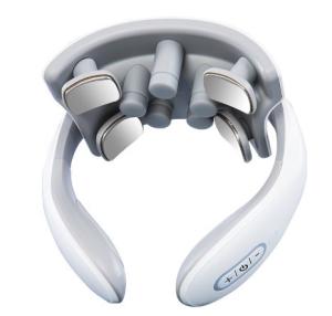 China Four Head Neck And Shoulder Massager Machine Stretchable Vibration Warm ABS Silicone factory