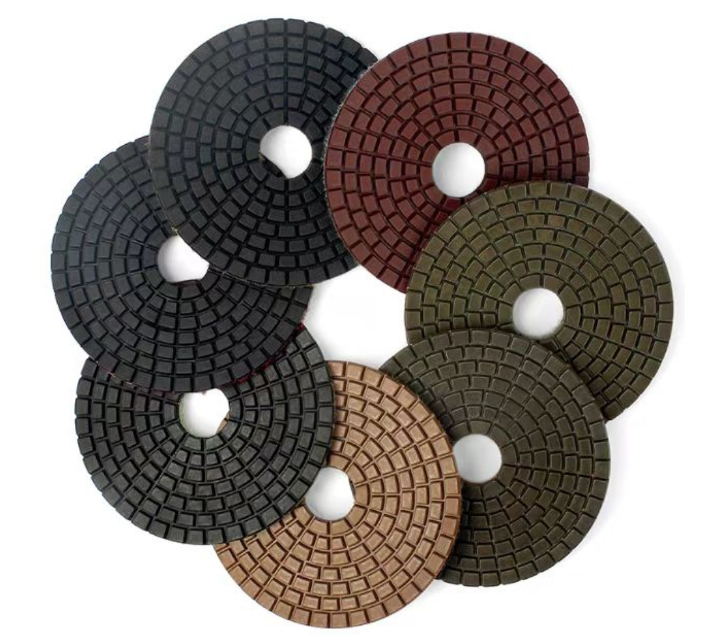 Marble Granite Diamond Resin Wet Polishing Pad For Air Grinder Stone Polisher