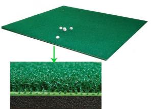 China 0.6kg Golf Hitting Mat , Backyard Practice Tri Turf Swing Training Mat factory