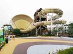 Tornado Fiberglass Commercial Family Water Slide For Water Park , 42*70m Floor