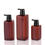 Clear Cosmetic Lotion Bottle , 41mm Square Lotion Pump Bottles
