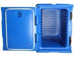 90L Capacity LLDPE Insulated Food Pan Carrier Four Wheels At Bottom