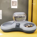 Crescent Moon Automatic Food Water Bowl Anti Upset Dog Basin