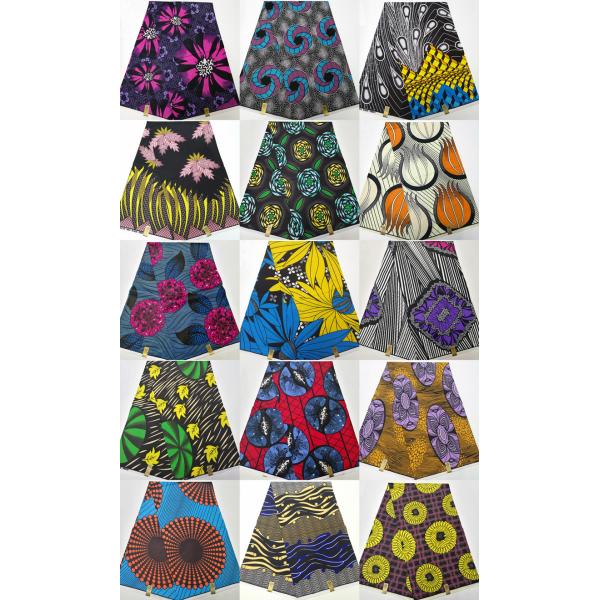 Factory Batik Fabric African Wax Print Fabric for Garment