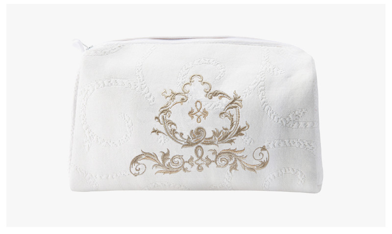 Eco Friendly Women'S Embroidery Canvas Makeup Bag