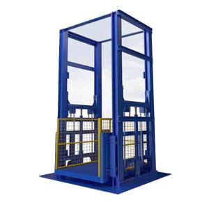 China Blue 3000kgs Warehouse Cargo Elevator 3m-9m Mini Goods Lift factory