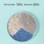 Tofu Mixed Bentonite Cat Litter Strong Deodorization Dust-free Eco-Friendly