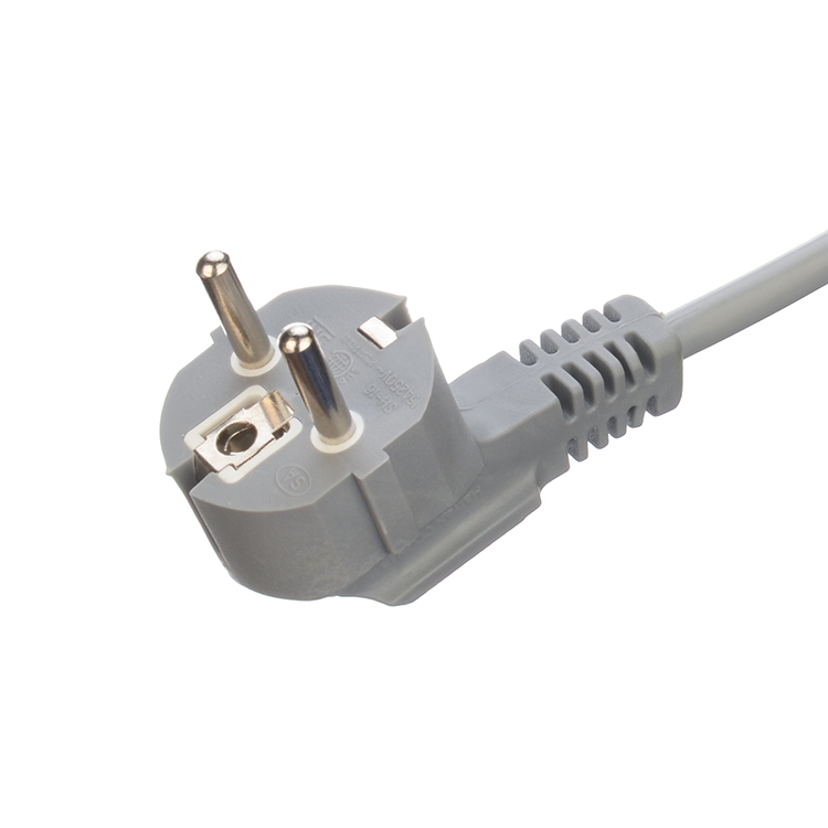 Euro Standard VDE Power Cord Cee7/7 Plug with Terminal Stripped Ended 16A/250V H05vv-f Pvc Flexible Cable Commercial