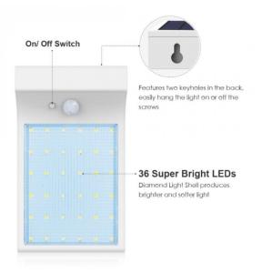 China 36 LED outdoor solar light motion sensor solar garden wall mounted outdoor security light Waterproof Security Pati Light on sale