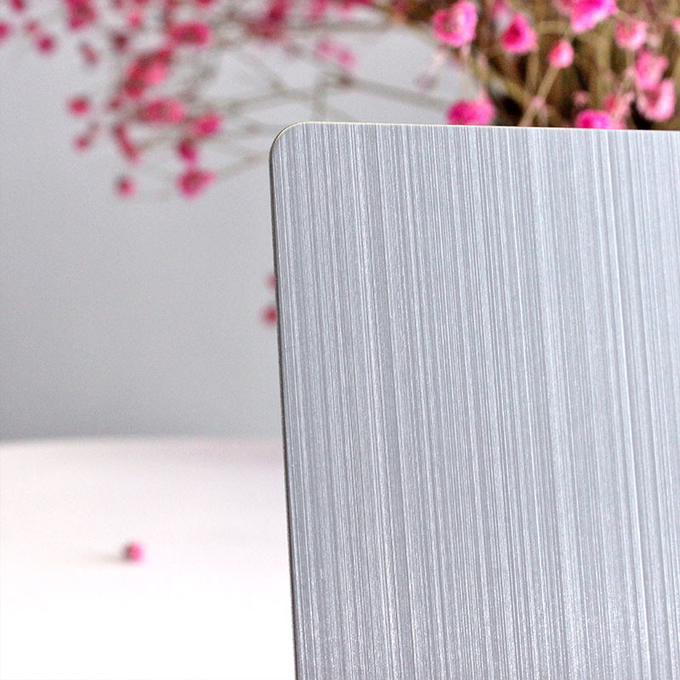 SS 304 Grade Brushed Finish Stainless Steel Sheet 3.0mm Thickness JIS Standard