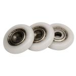 9mm Width Nylon Door Rollers , Dia 31mm Nylon Garage Door Wheels 608ZZ Bearing