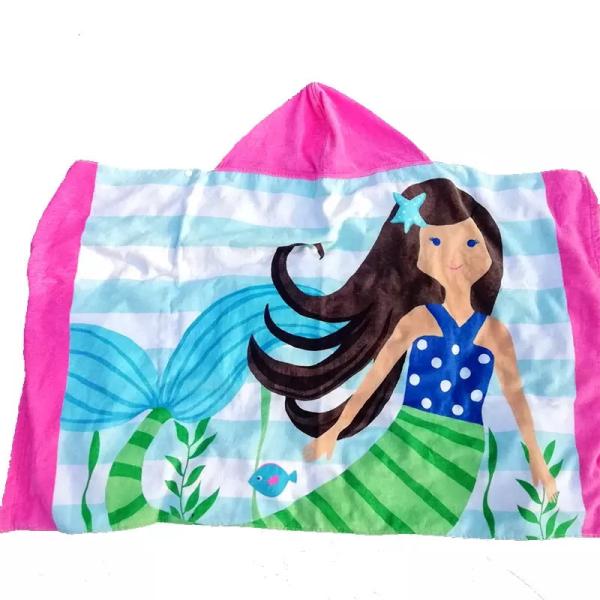 High quality children's waterproof poncho rain towel surf poncho raincoat poncho