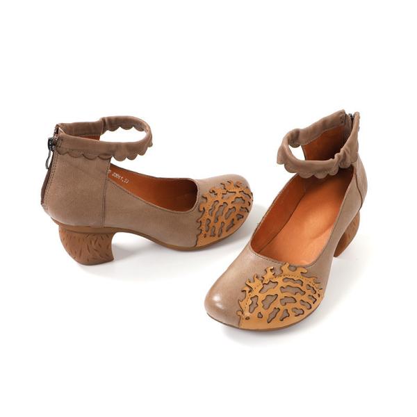 S389 Leather Shoes Handmade Toe Layer Cowhide High Quality Women'S Shoes Custom
