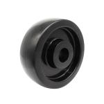 150MM Black Glass Fiber Filled Nylon Wheel For Heavy Duty Industrial Trolley