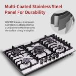 3 Burner Stainless Steel Built In Gas Cooktop Kitchen Appliance Gas Stove