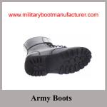 Wholesale China Made Black Full Grain Leather Goodyear Military Combat Boot used