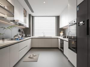China Modern Rock Board Open Type Kitchen Decoration Island Cabinet Kitchen Cabinet factory