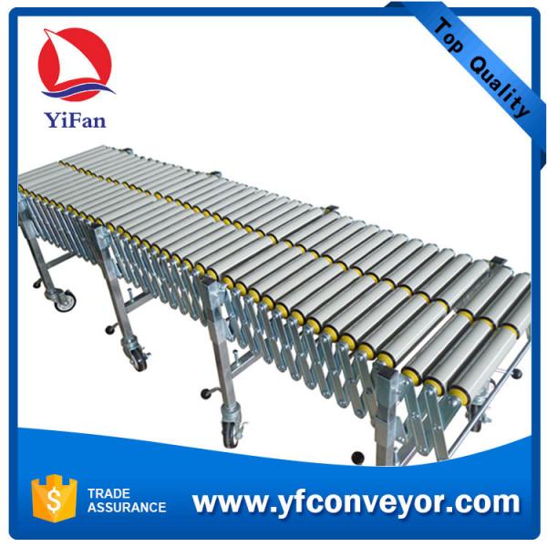 China Gravity Flexible Roller Conveyor for Unloading Containers factory