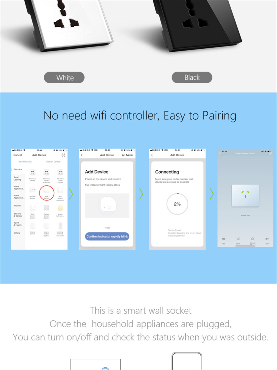 UK Standard Wi-Fi Wall Socket