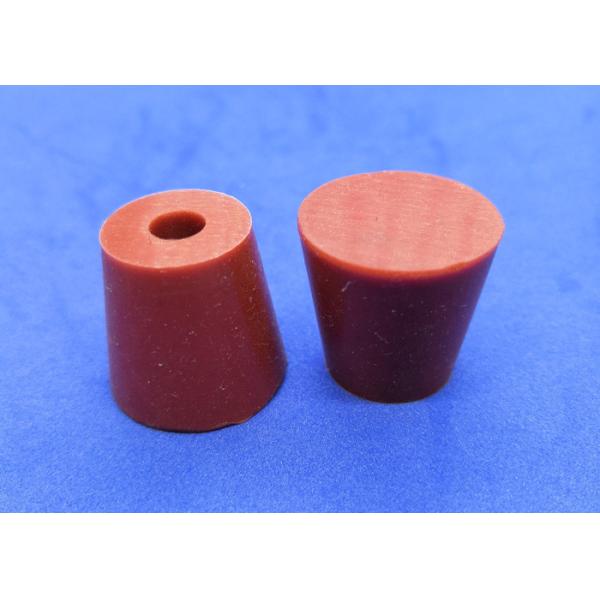 China Lab Rubber Stoppers With Holes , Silicone Stoppers For Laboratory Equipment factory