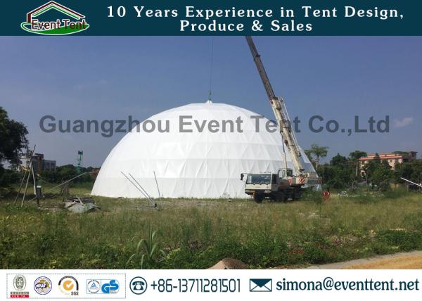 35 Meter Diameter Heavy Duty Outdoor Canopy , Lightweight Geodesic Tent For Big