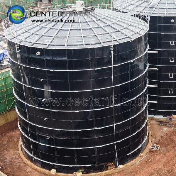 China GFS Cylindrical Steel Water Tank For Biogas Project factory