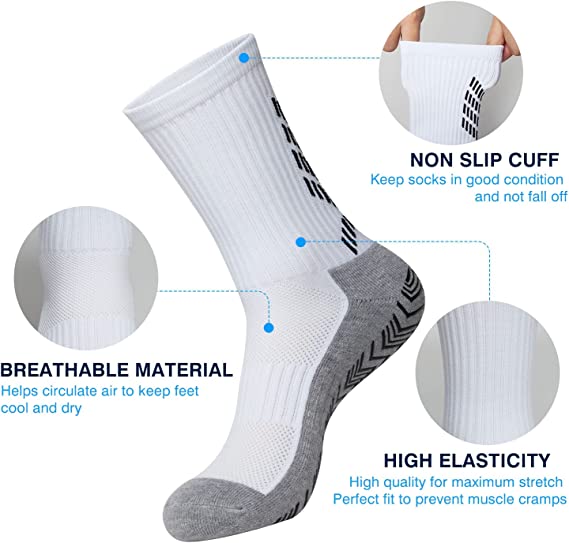 Regular Style Custom Design Men's Soccer Socks with Anti Slip Grip Gift Football Backpack