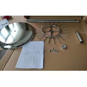 20 Hooks Revolving Display Rack Belt Display Racks With Round Base Chromed AT