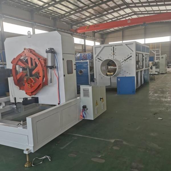 Single-Screw Extruder / Plastic Water Supply HDPE Pipe Machine Extrusion Line