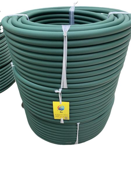 Green Color PU Round Belt Rough Surface Oil Resistance Anti Slip Polyurethane