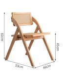 OEM Service Accepted Natural Rattan Solid Wood Dining Chair Furniture with