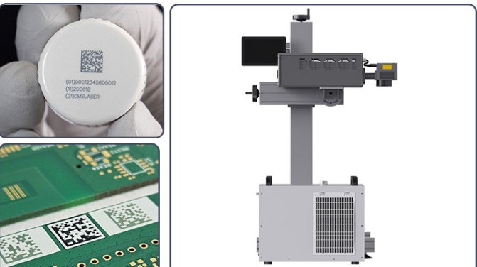 China 10W Flying UV Laser Marking Machine Wavelengths Cold-processing factory