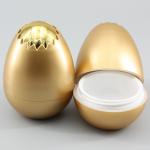 Golden Egg Shaped 86mm 1.01oz Empty Cream Jars