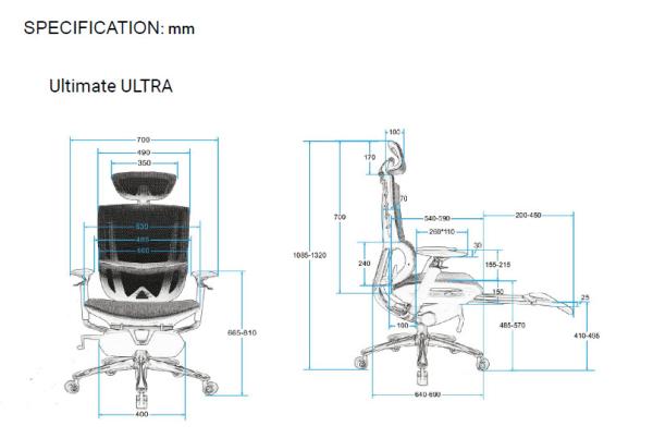 PA GF Ergonomic Recliner Chair Racing Style Ergonomic Gaming Chair With Lumbar