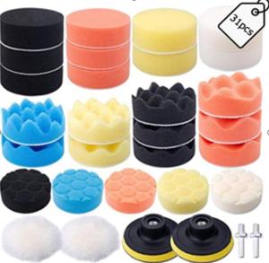 China 31Pcs 3 Inch Buffing Pads Set For Drill Adapter Car Auto Polisher factory