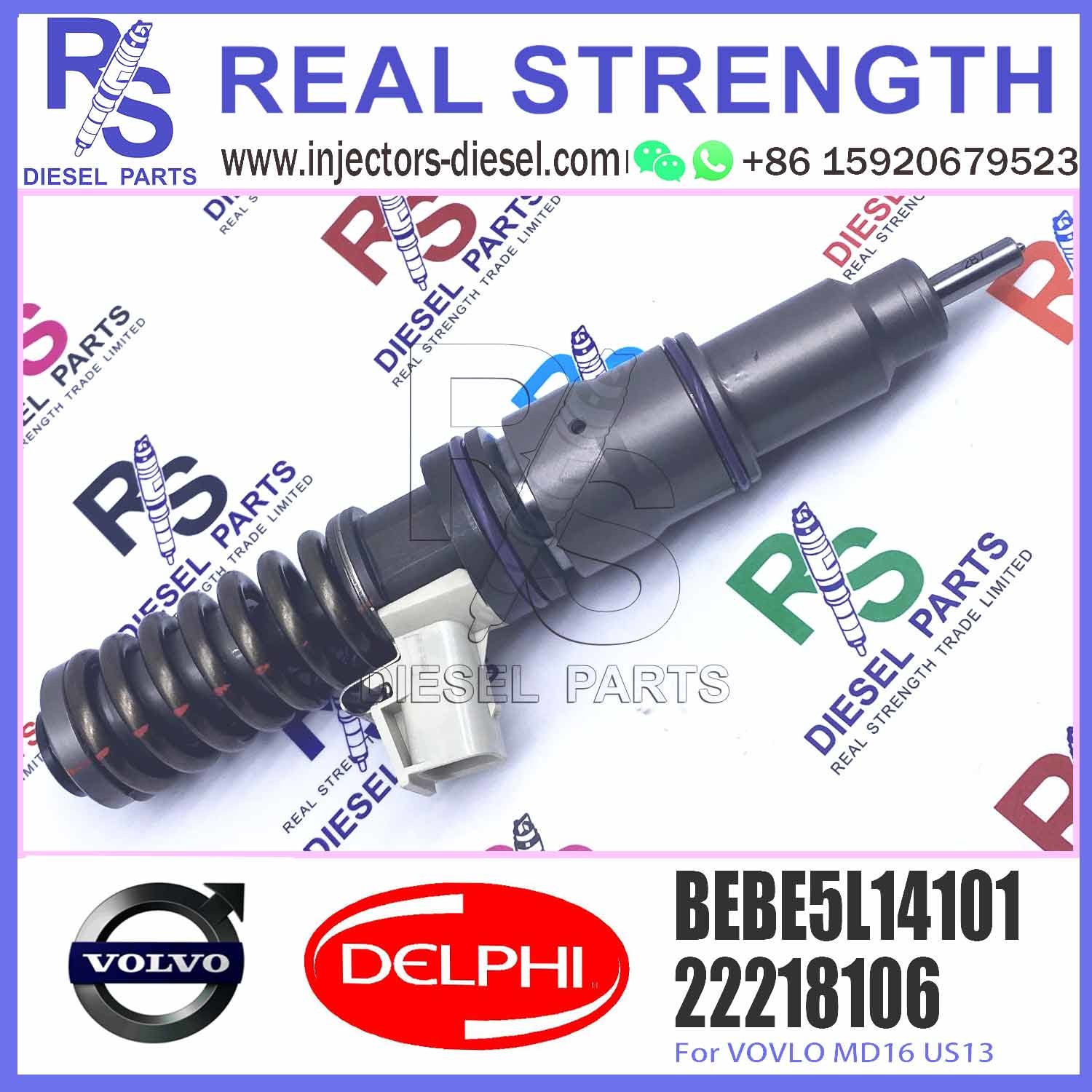 22218106 22717954 Diesel Fuel Injector BEBE5L14101 For VOVLO MD16 US14 GREENHOUSE GAS SPEC