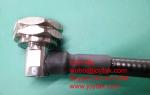 DIN 7/16 connector male plug solder type for 1-1/4" coaxial cable all brass made