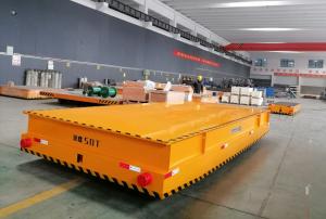 China Safety Protection Flat Rail Transfer Cart 20ton With Emergency Stop Speed Limiter on sale