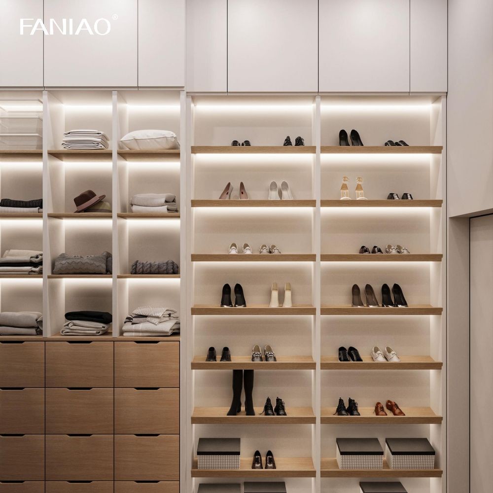 Aluminium Closet Home Furniture Bedroom Furniture Wardrobe Customized Durable Modern Bedroom Cabinets Wooden