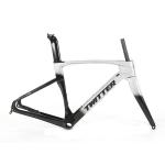 700x40C Carbon Gravel Frameset , 48cm Bike Frame For Gravel Hybrid Cycle